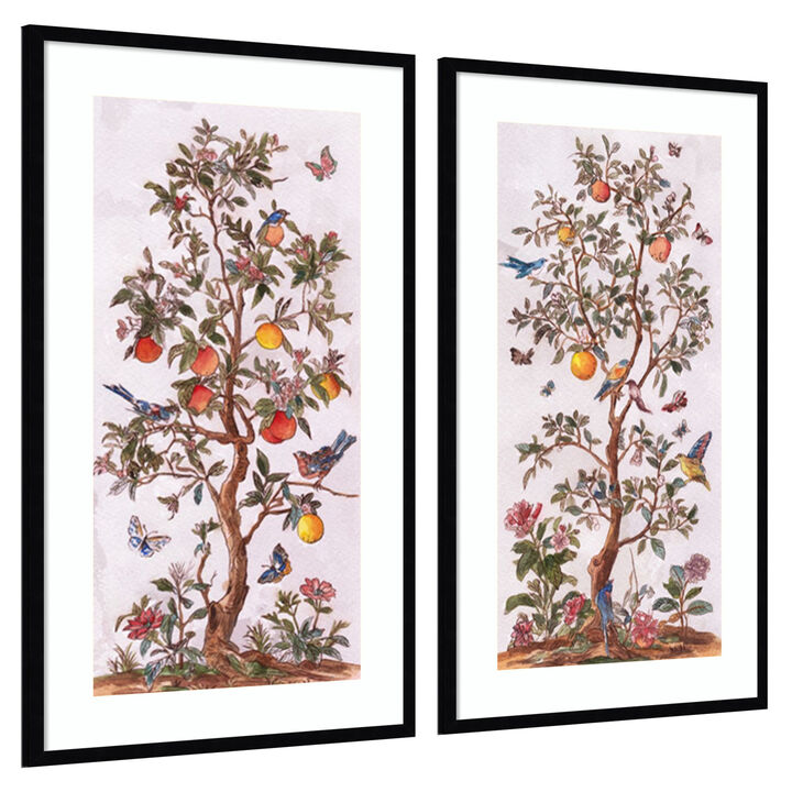 Citrus Aviary I & II 2 Piece