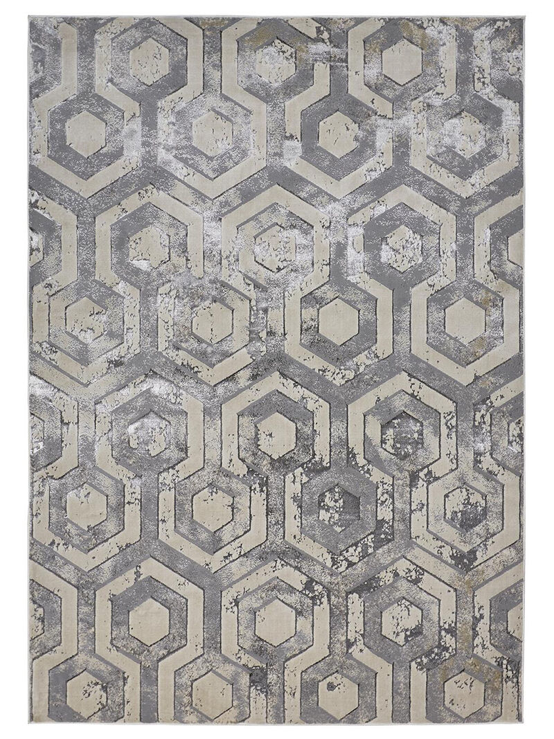 Micah 3046F Gray/Taupe/Silver 9'2" X 12' Rug