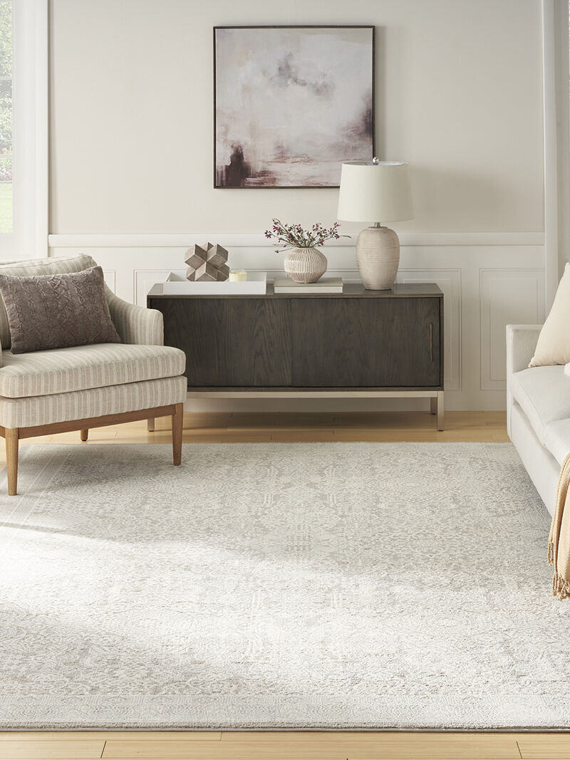 Eco Cycle ECY01 Silver/Ivory 6' x 9' Rug