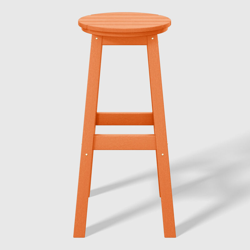 WestinTrends 29" HDPE Outdoor Patio Round Bar Stool image number 0