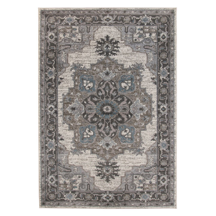 HomeRoots Medallion Area Rug