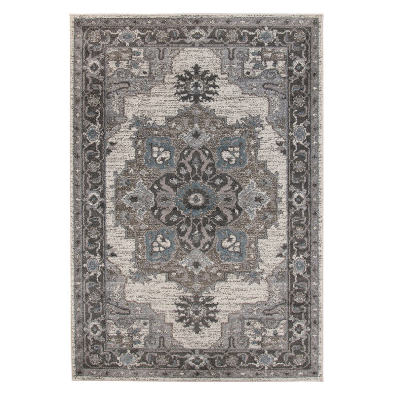 HomeRoots Medallion Area Rug image number 0