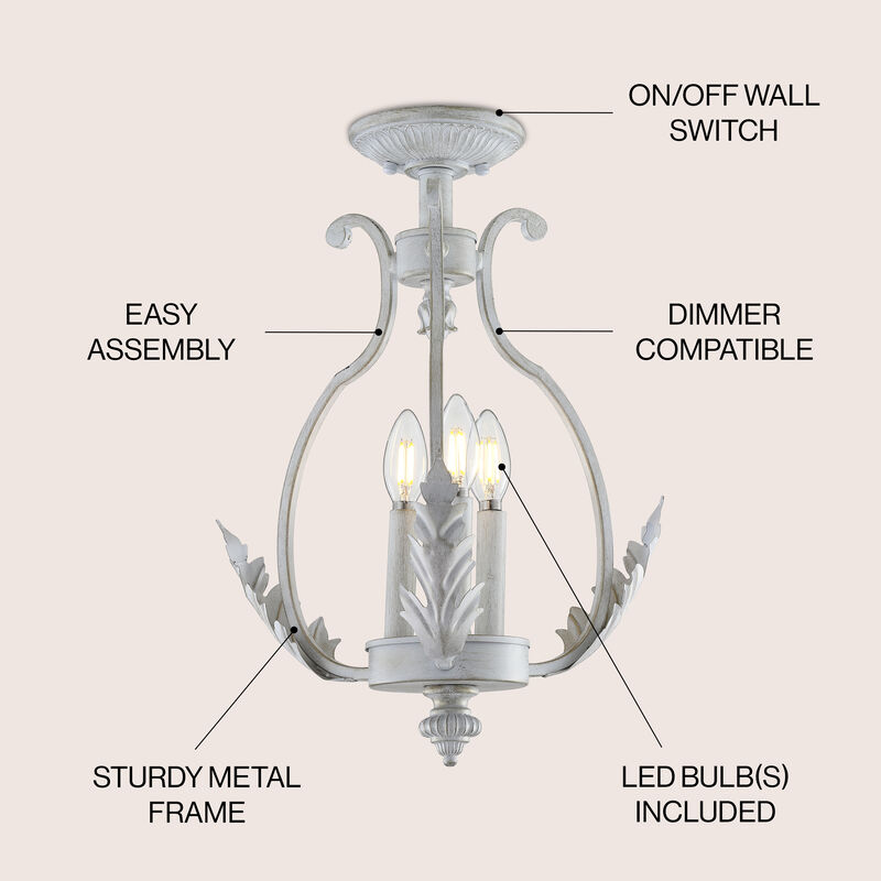 Austen Metal LED Semi-Flush Mount