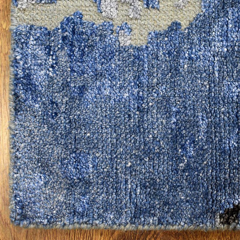 Rugsotic Carpets Hand Knotted Bamboo Silk & Wool Size Abstract Size NWS117 image number 3