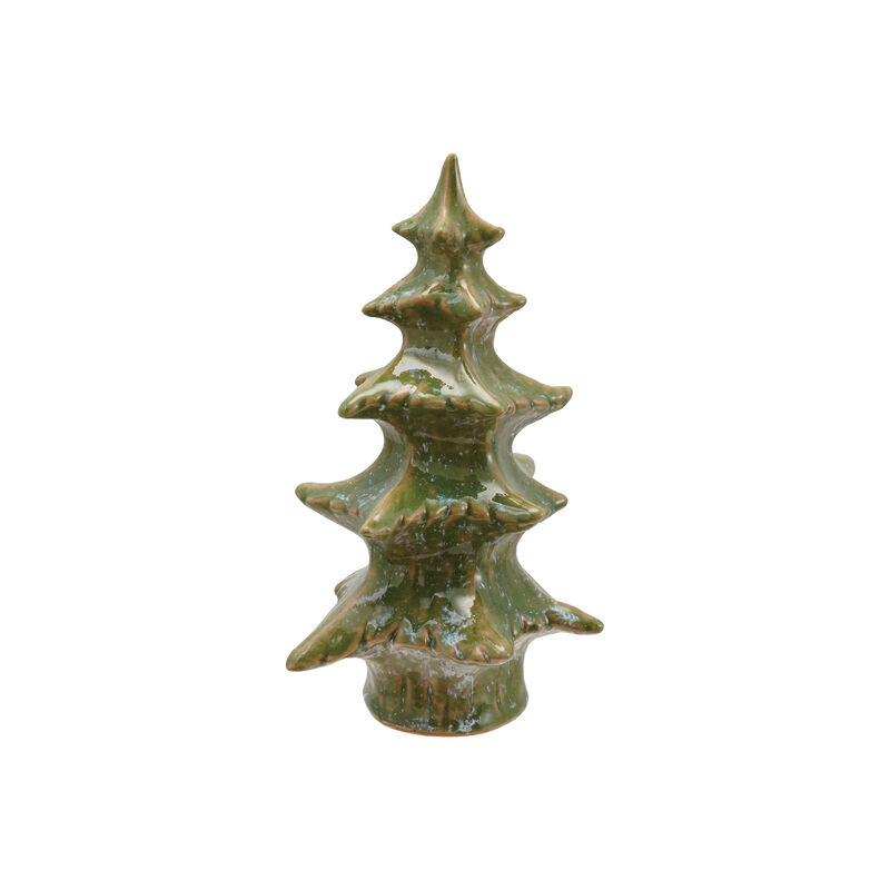 Greenstone Reactive Glaze Stoneware Tree image number 0