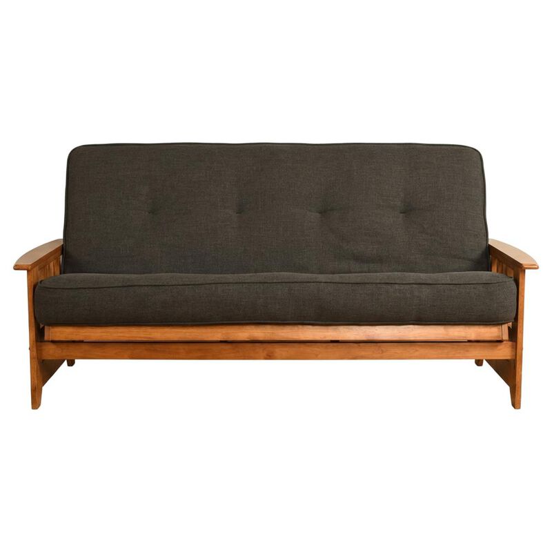 Phoenix Frame-Barbados Finish-Linen Charcoal Mattress image number 0