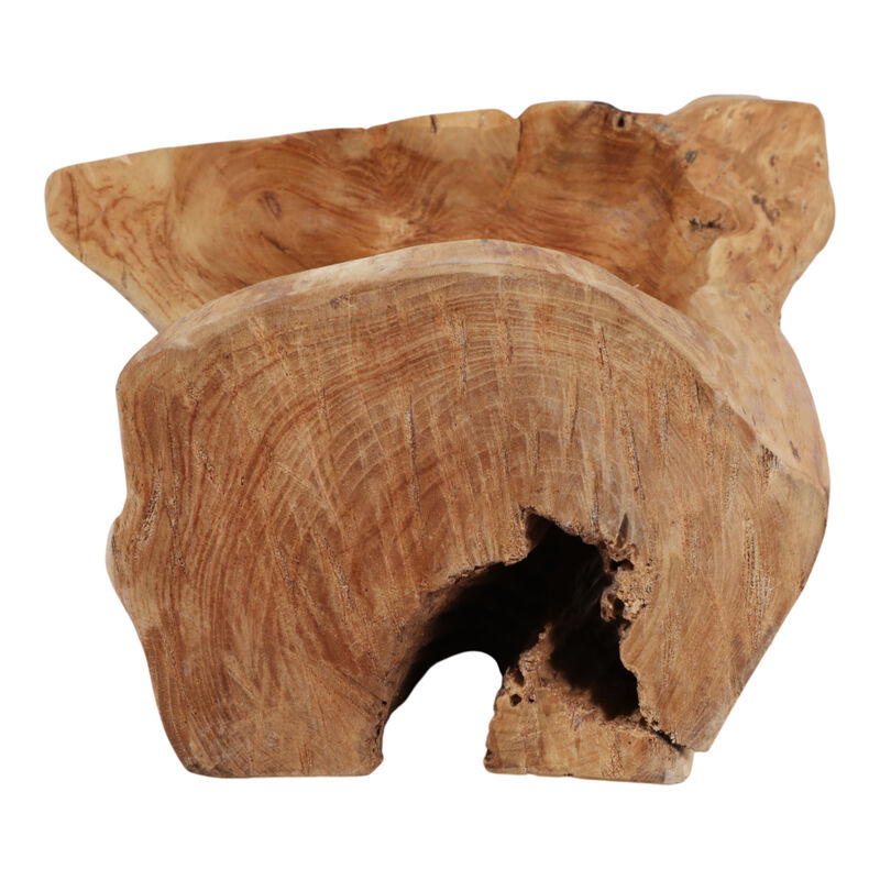 16x13" Organic Mungur Wood Bowl, Natural image number 4