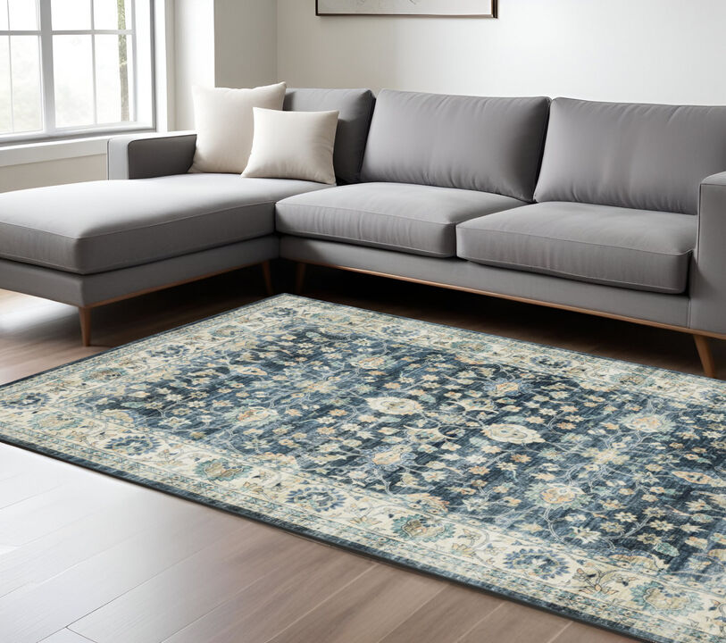 HomeRoots Oriental Distressed Runner Rug