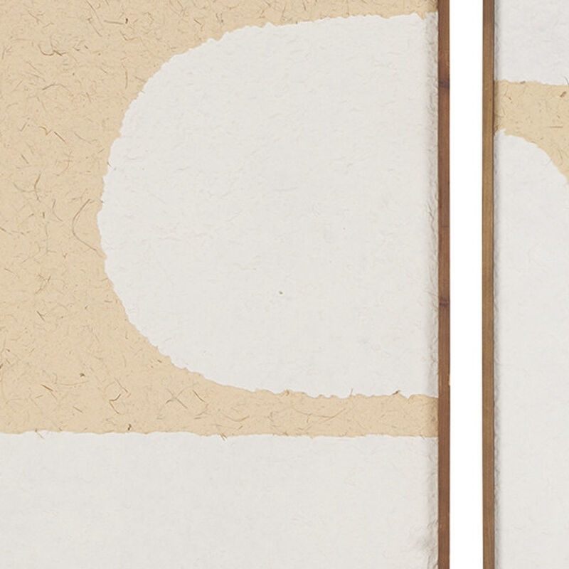 HomeRoots Set Of Three Encore Brown Framed Minimalistic Wall Art image number 2