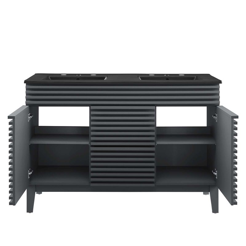 Render 48" Double Sink Bathroom Vanity image number 4