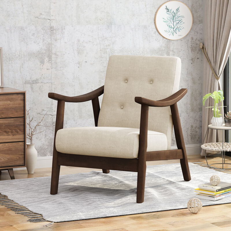 Merax Mid-Century Modern Tufted Armchair Accent Chair