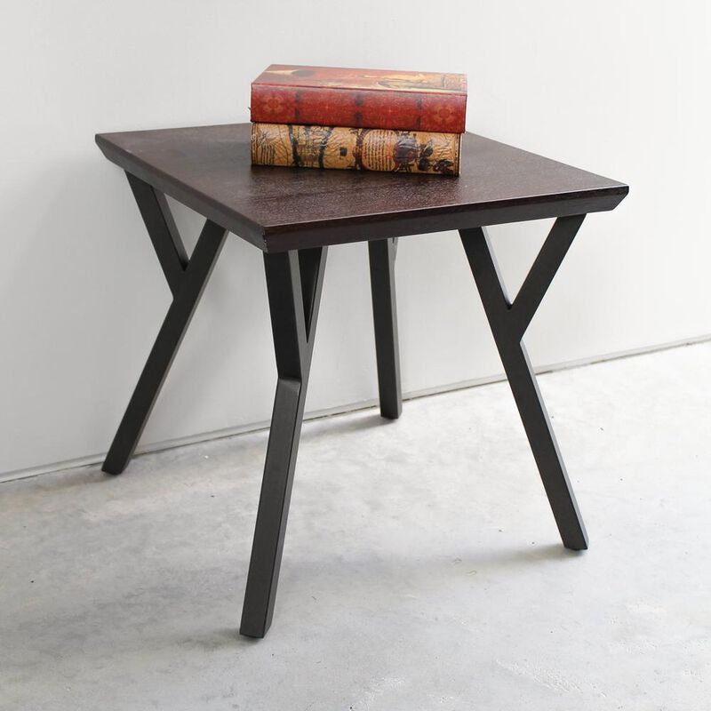 Hamburg Contemporary Contemporary MDF/Metal End Table