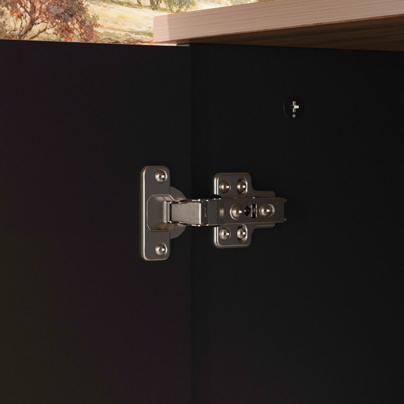 FUFU&GAGA L-Shaped Height Adjustable Office Desk - Perfect Blend of Functionality and Style, (63"Wx63"Dx45.3"H), Black and Brown