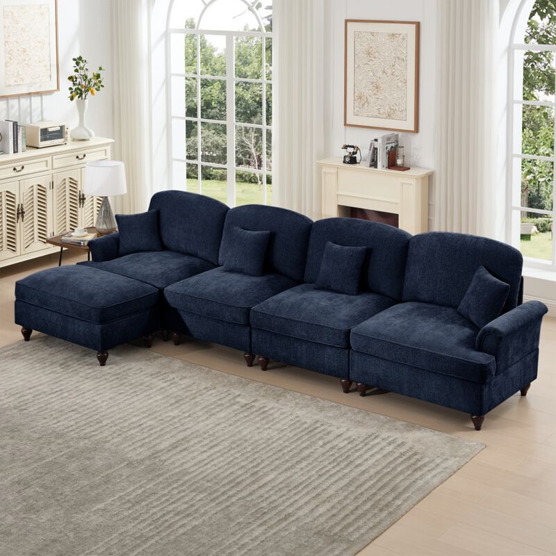 Webfur Mid-Century Modern L-Shaped Sectional Sofa image number 3