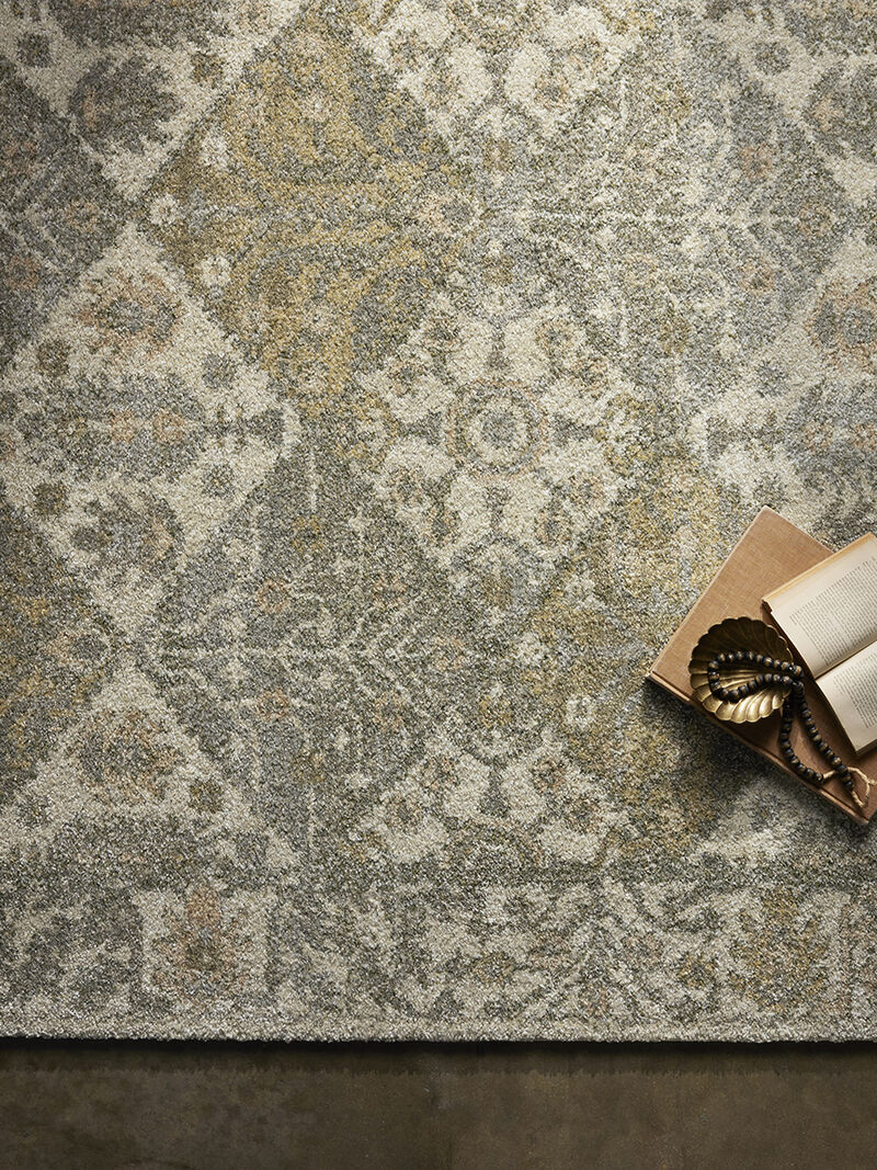 Tamryn TAM-01 Beige / Multi 18" x 18" Sample Rug by