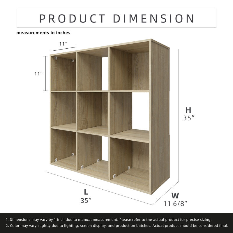 34.96 in. Tall Wood 3-Shelf Etagere Bookcase image number 6