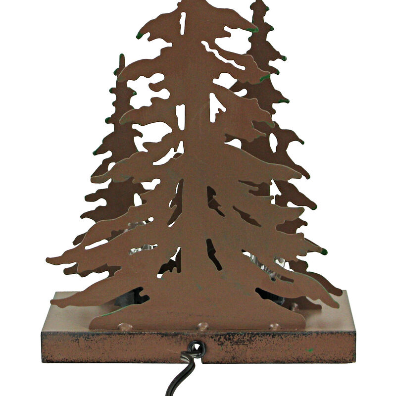 Rustic Metal Bigfoot Forest Stroll Accent Lamp Decorative Sasquatch Home Decor image number 3
