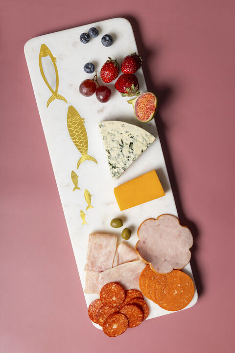 Goldfin Marble Cheese Board - Large