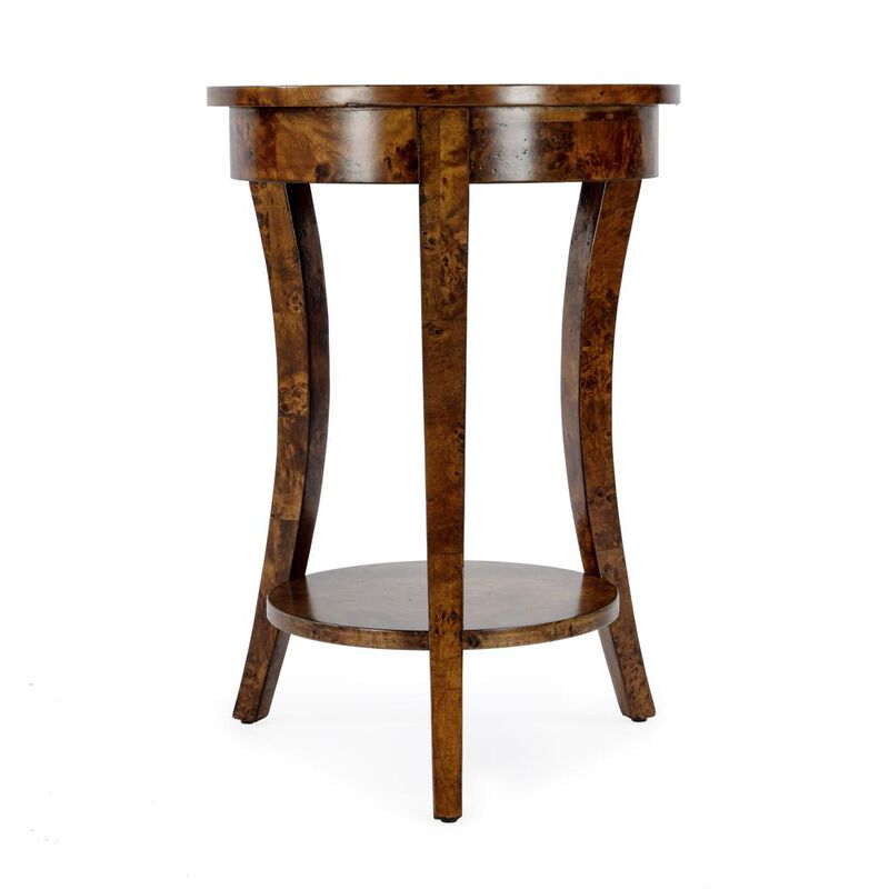 Butler Specialty Holdin Round 18"W Side Table, Medium Brown image number 3