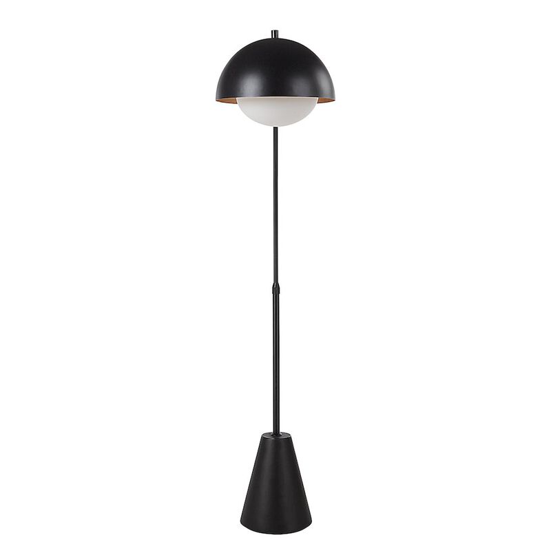 Renwil Cooke 65 - 75 Tall Matte Black Floor Lamp With Shade