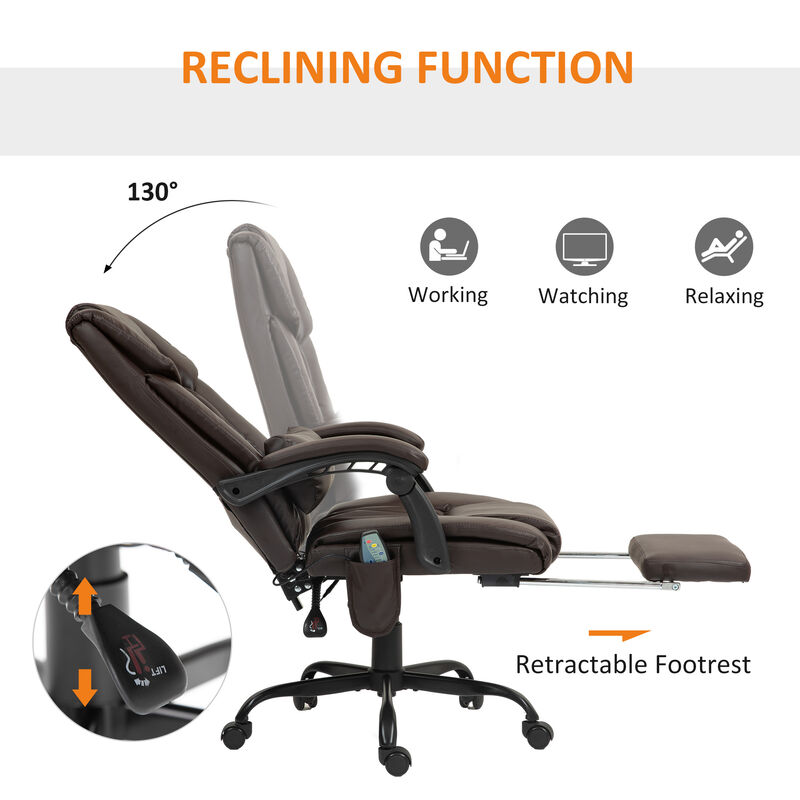 Massage Office Chair with Adjustable Settings and Comfort Cushion