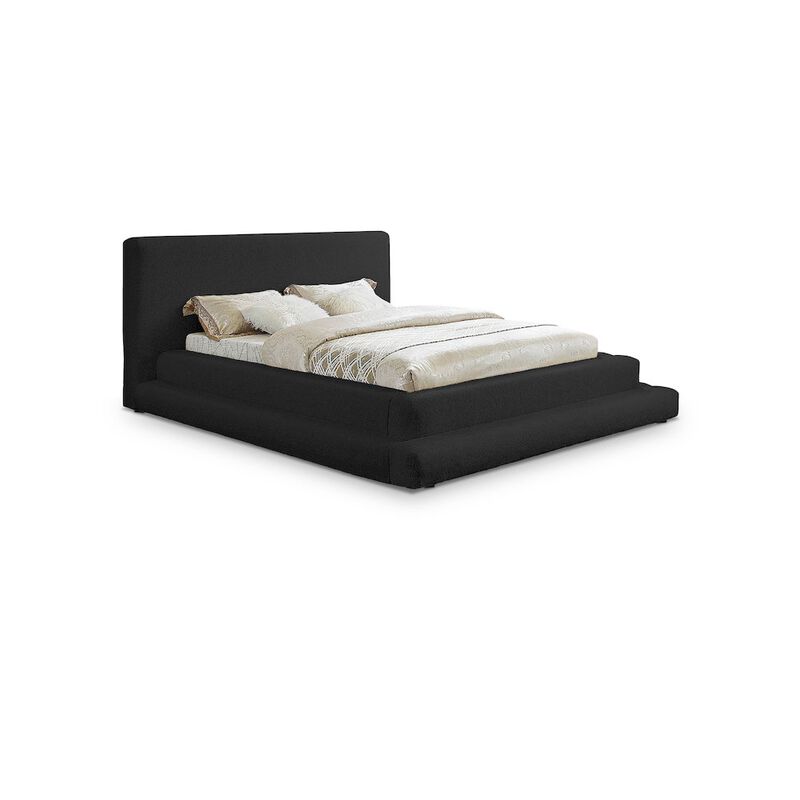 Meridian Furniture Dane Black Teddy Fabric King Bed