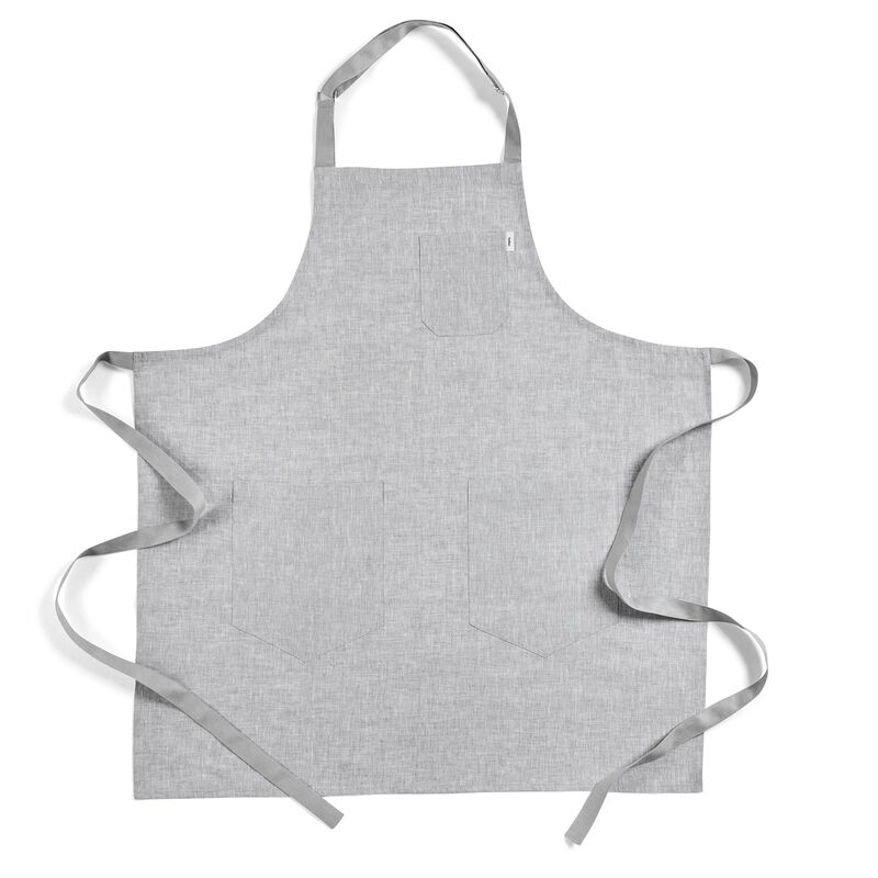 Solino Home 100% Pure Linen Apron - Linen Bib Apron
