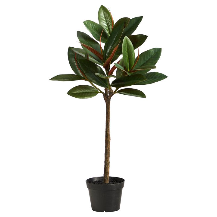 Nearly Natural 28-in Magnolia Artificial Tree