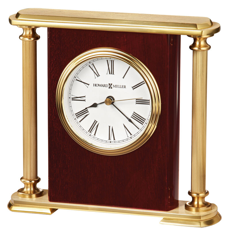 Howard Miller 645104 Howard Miller Rosewood Encore Bracket Tabletop Clock 645104 Rosewood image number 0