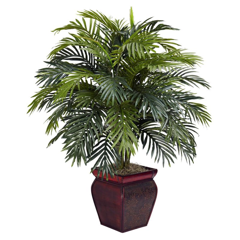 Nearly Natural Areca w/Decorative Planter