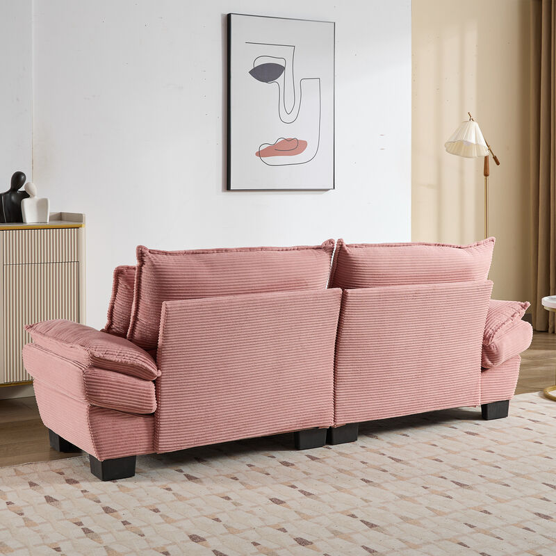 Merax Corduroy Deep Seat Sofa Couch