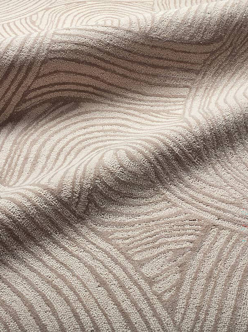 Etho by Nikki Chu Linette Tan/Taupe 7'9" x 9'9" Rug image number 5