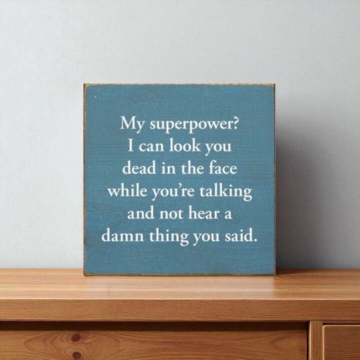 Funny Sarcastic Wooden Sign Wall Decor for Home or Office