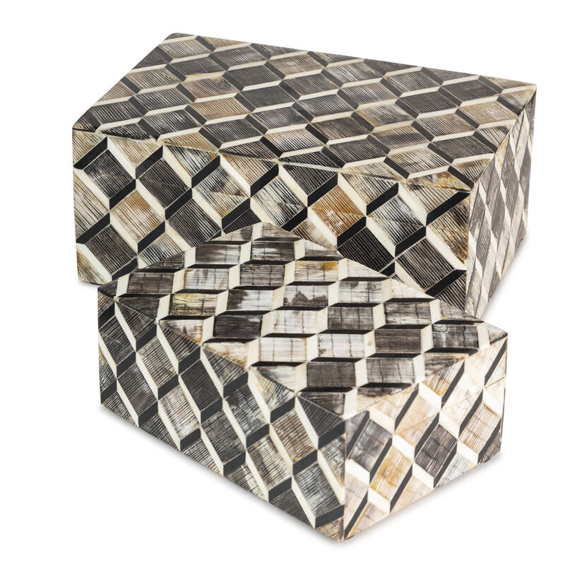 Leela Decorative Boxes, Set of 2