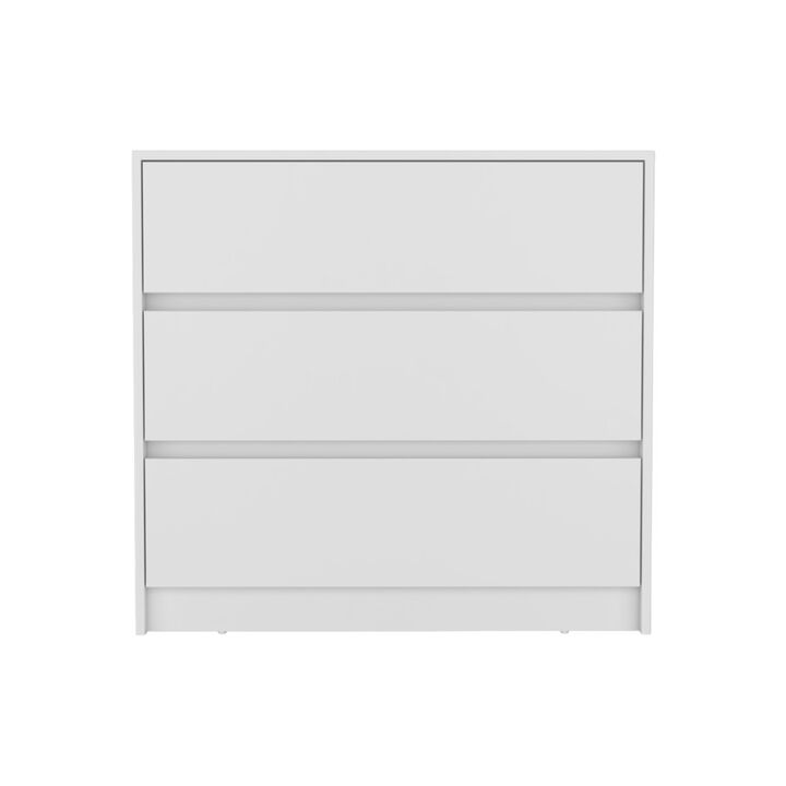 HomeRoots 33" Black Three Drawer Dresser