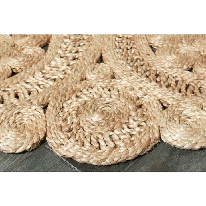 LR Home Boutique Jute Jute Area Rug Indoor