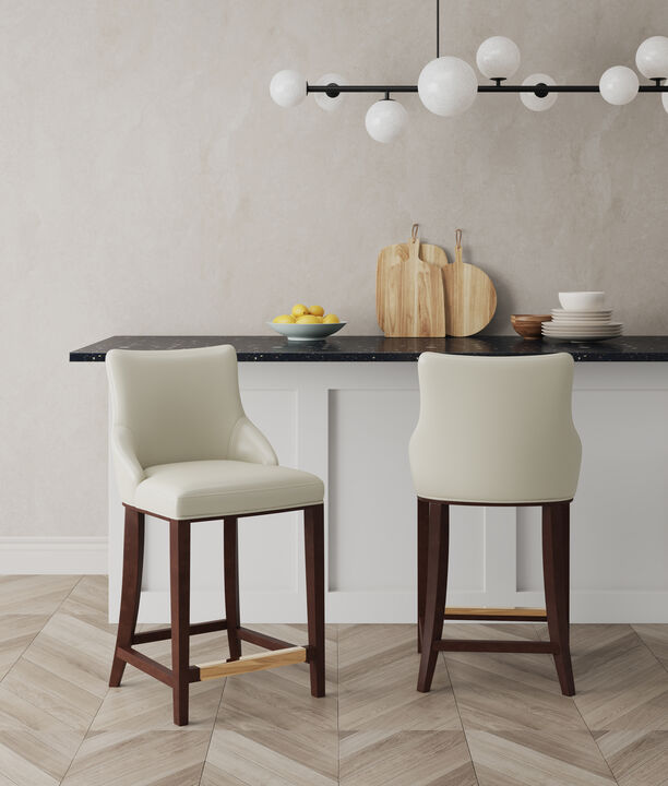 Shubert Ivory Counter Stools (Set of 2)