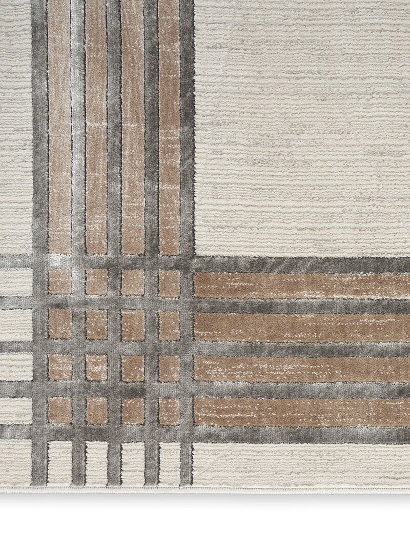 Desire DSR01 Ivory/Silver 3'11" x 5'11" Rug