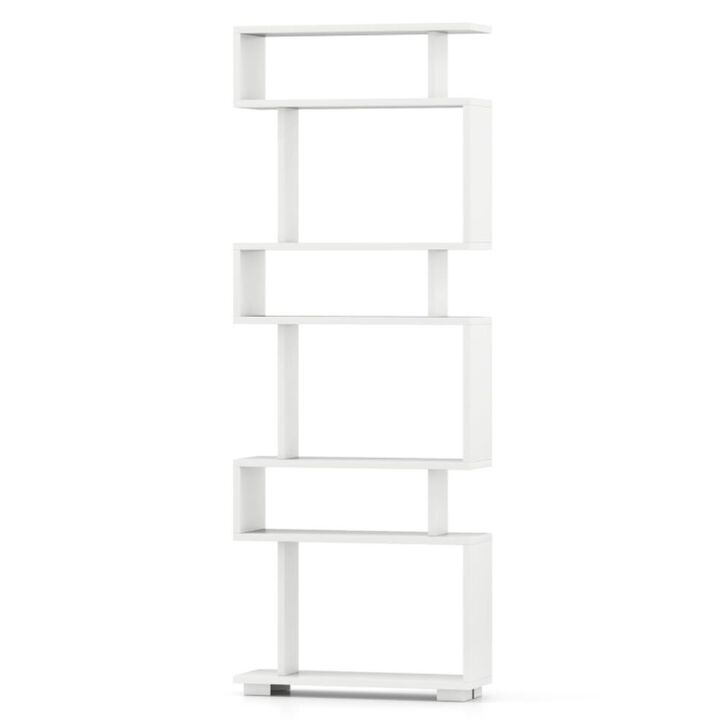 Hivvago 6-Tier Bookcase with Anti-Tipping Kit