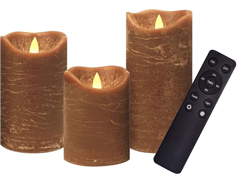 Real Wax Flameless Candles Battery Operated LED image number 0