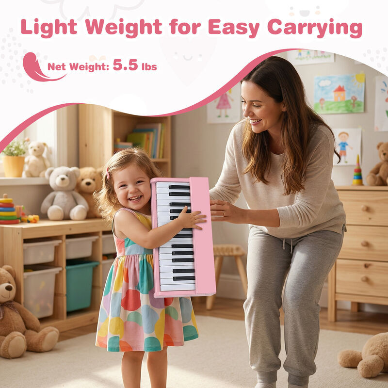 30 Keys Kids Digital Piano Keyboard with Music Stand for Beginner Children Age 3 Plus image number 7
