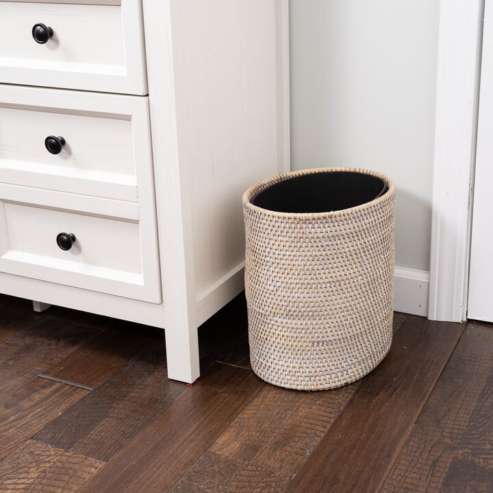 Saboga Home&trade; Oval Waste Basket with Metal Liner