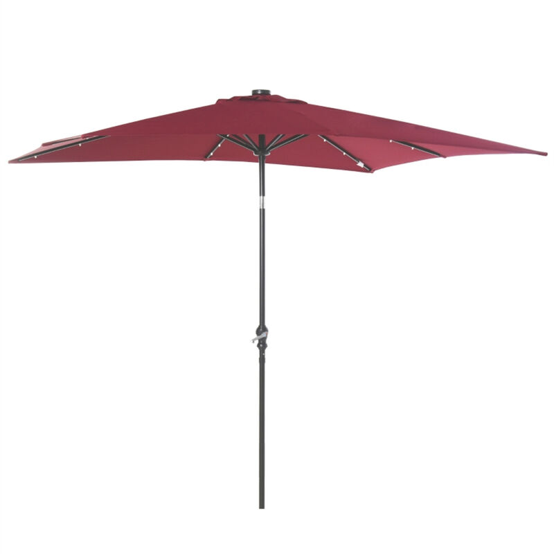 Outdoor Beach Umbrella with Tilt Function for Sun Protection image number 0