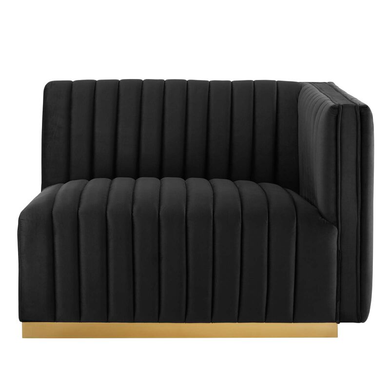 Conjure Channel Tufted Performance Velvet Loveseat image number 6