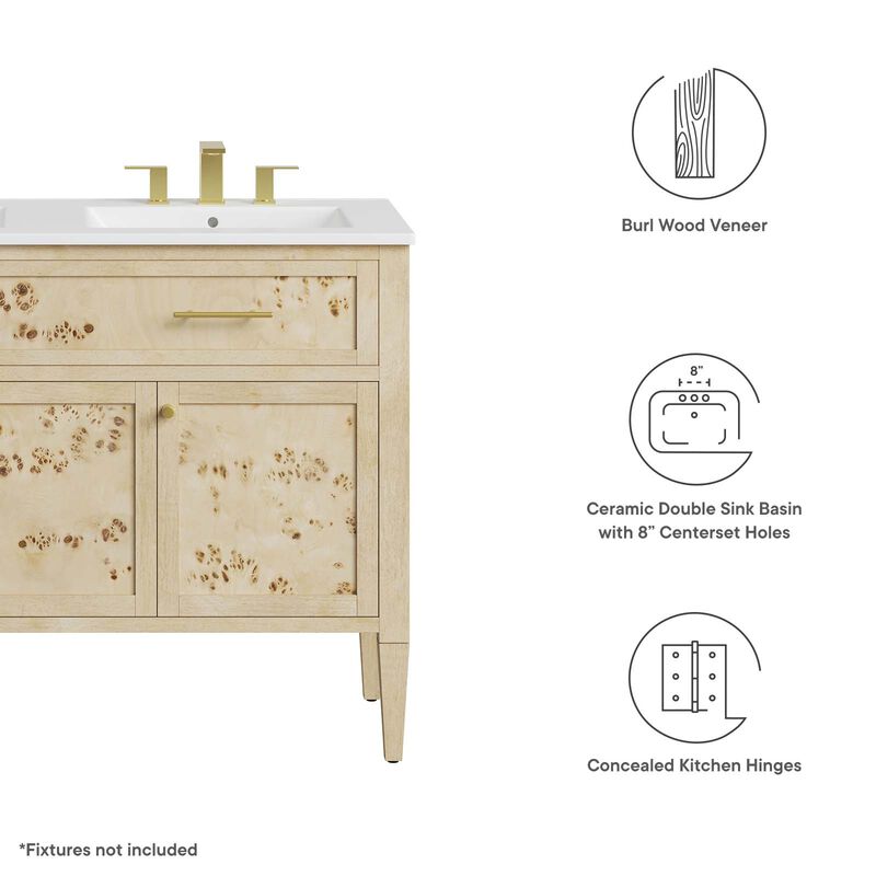 Elysian 48" Double Sink Bathroom Vanity image number 8