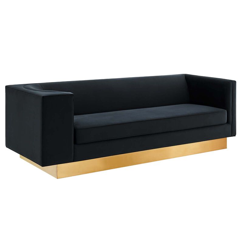 Eminence Upholstered Performance Velvet Sofa image number 2