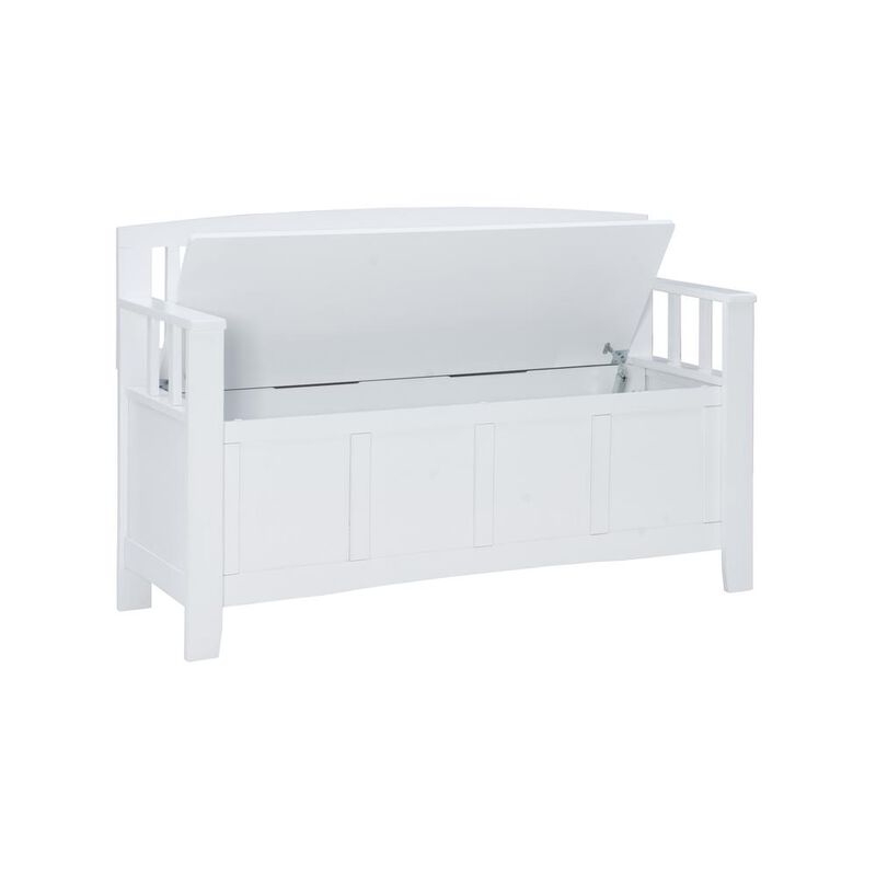 Linon Cynthia Storage Bench White image number 4