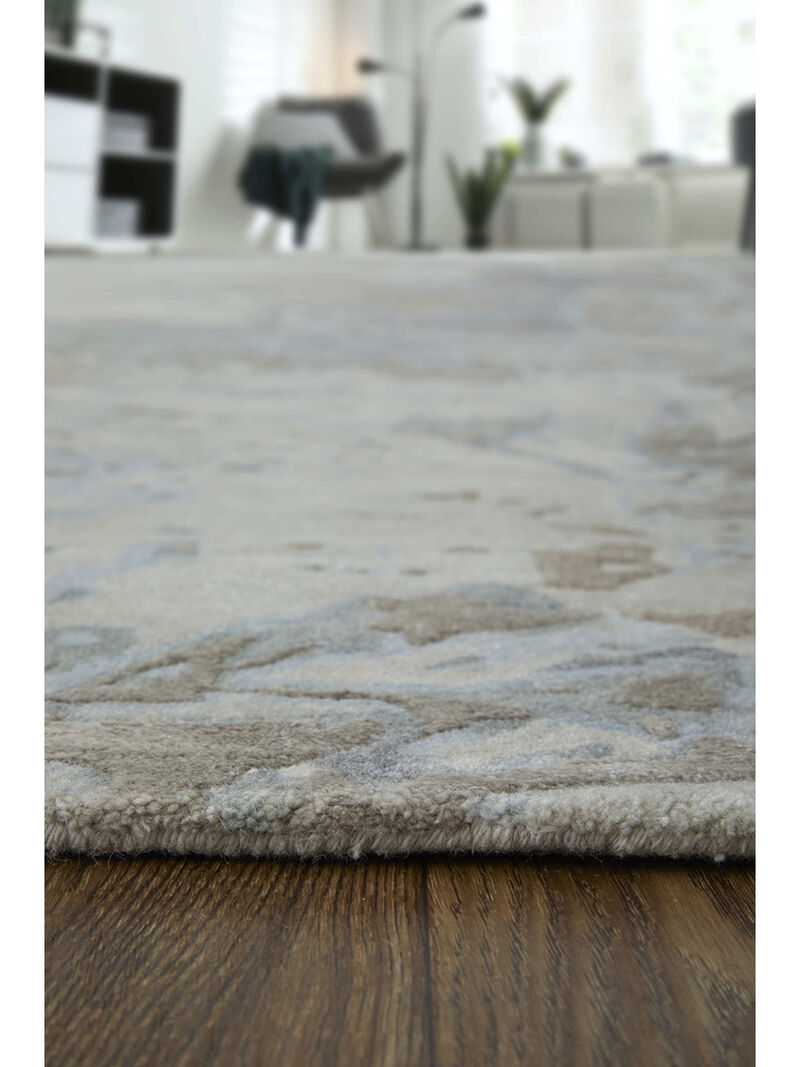 Zarah 8918F 10' x 14' Gray/Tan/Blue Rug