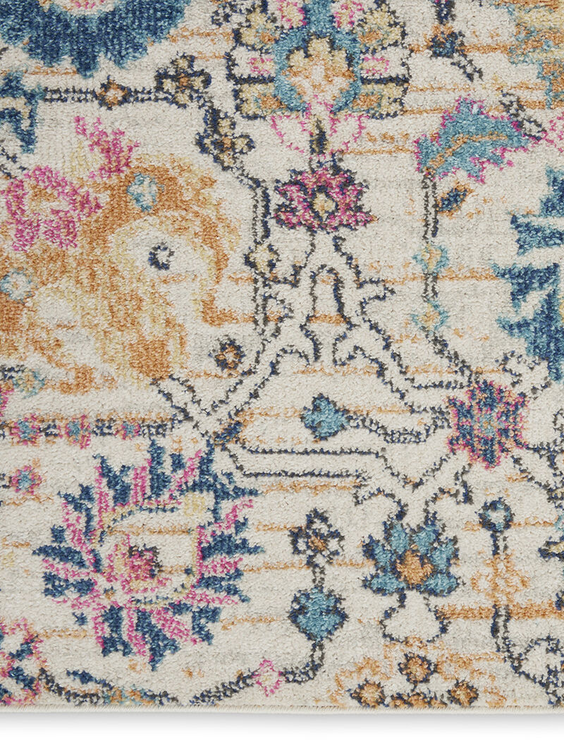 Passion PSN01 Ivory/Multicolor 2'2" x 10' Rug image number 4