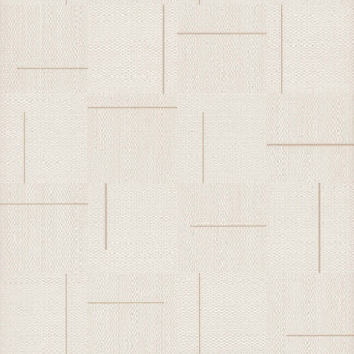 Geo Block Weave Linen Wallpaper